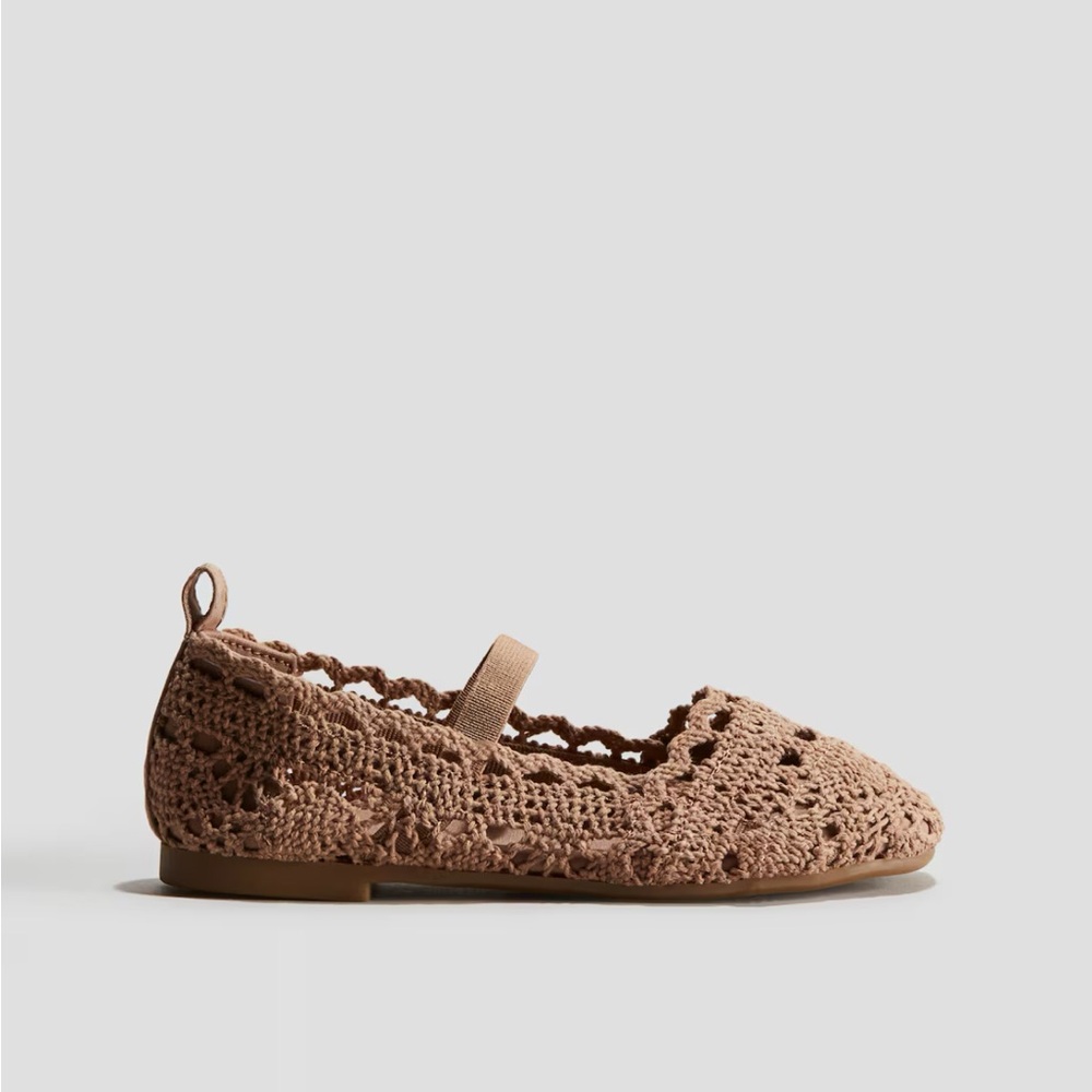 H&M Kids Crochet Ballet Flats - Brown